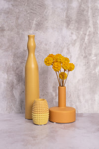 Tall Yellow Nordic Ceramic Vase (32cm)