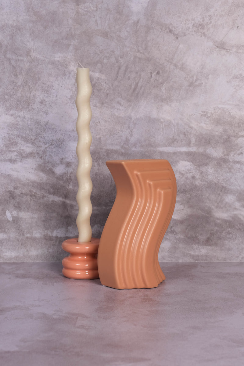 Coral Milan Ceramic Vase (20cm)