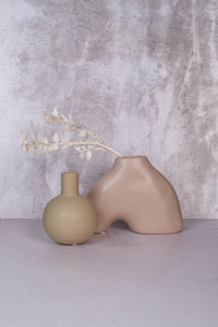 Neutral Nantes Ceramic Vase (15cm)
