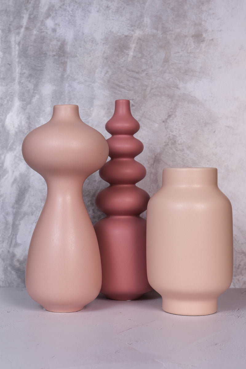 Blush Pink Seville Ceramic Vase (35cm)