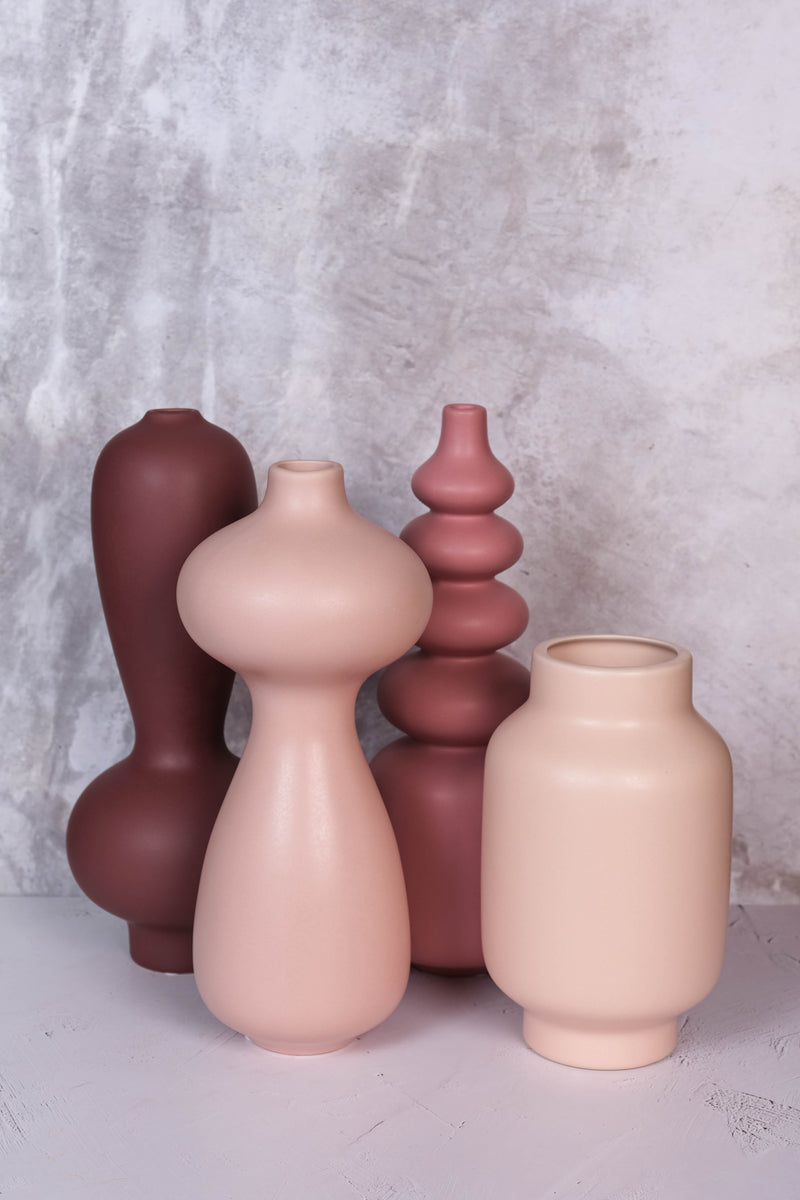 Dusty Pink Seville Ceramic Vase (36,5cm)