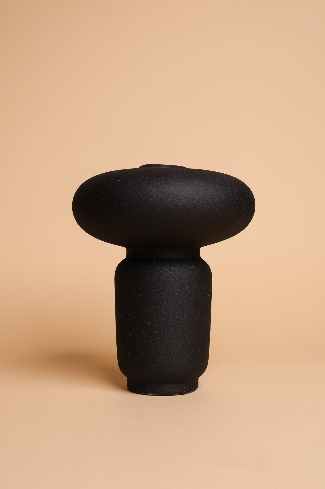 Black Nordic Ceramic Vase (18cm)