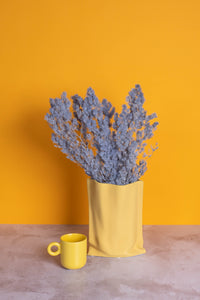 Yellow Paperbag Ceramic Vase (32cm)