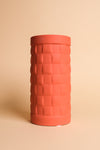 Orange Woven Ceramic Vase