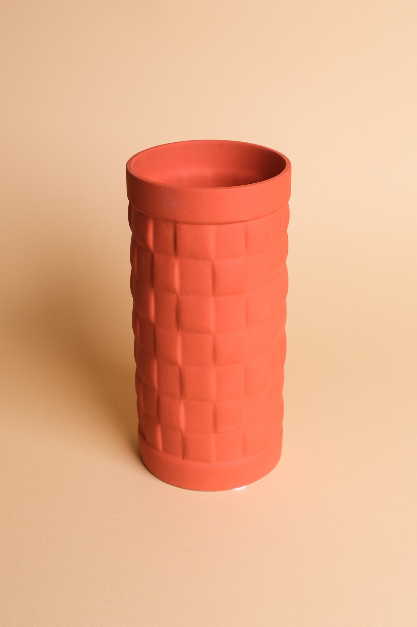 Orange Woven Ceramic Vase (33cm)