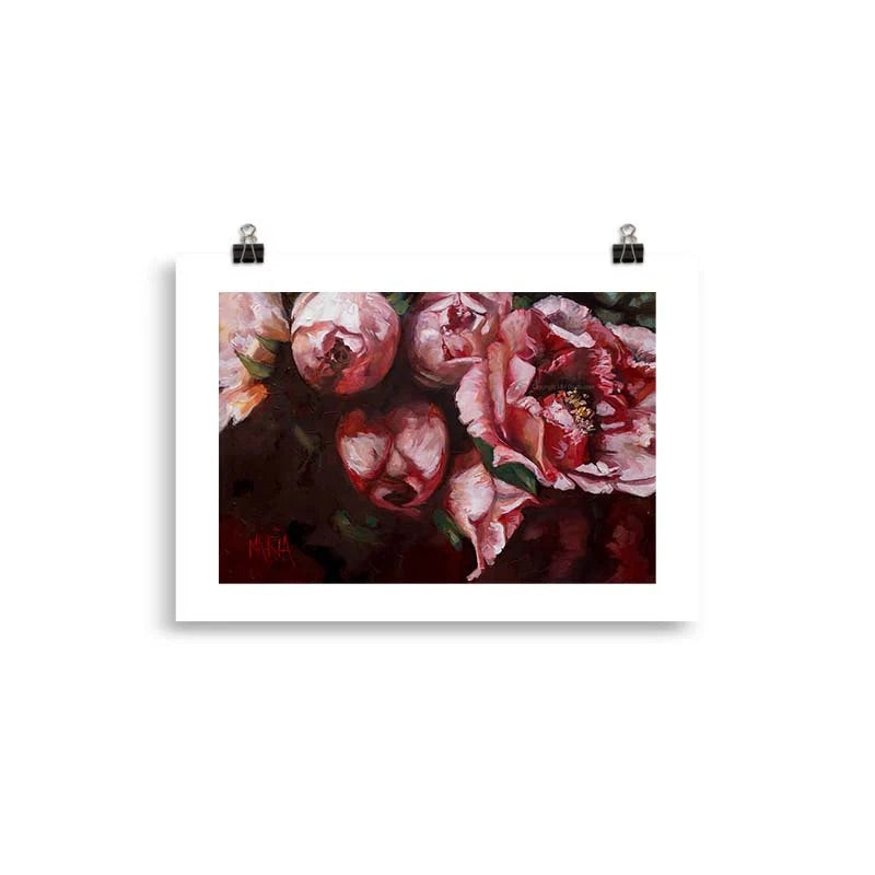 Crimson In Bloom | A4 Paper Print