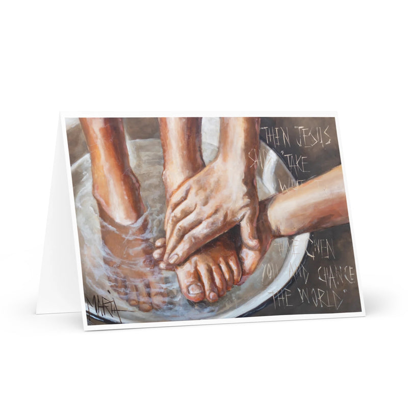 Washing Feet | Greeting Card