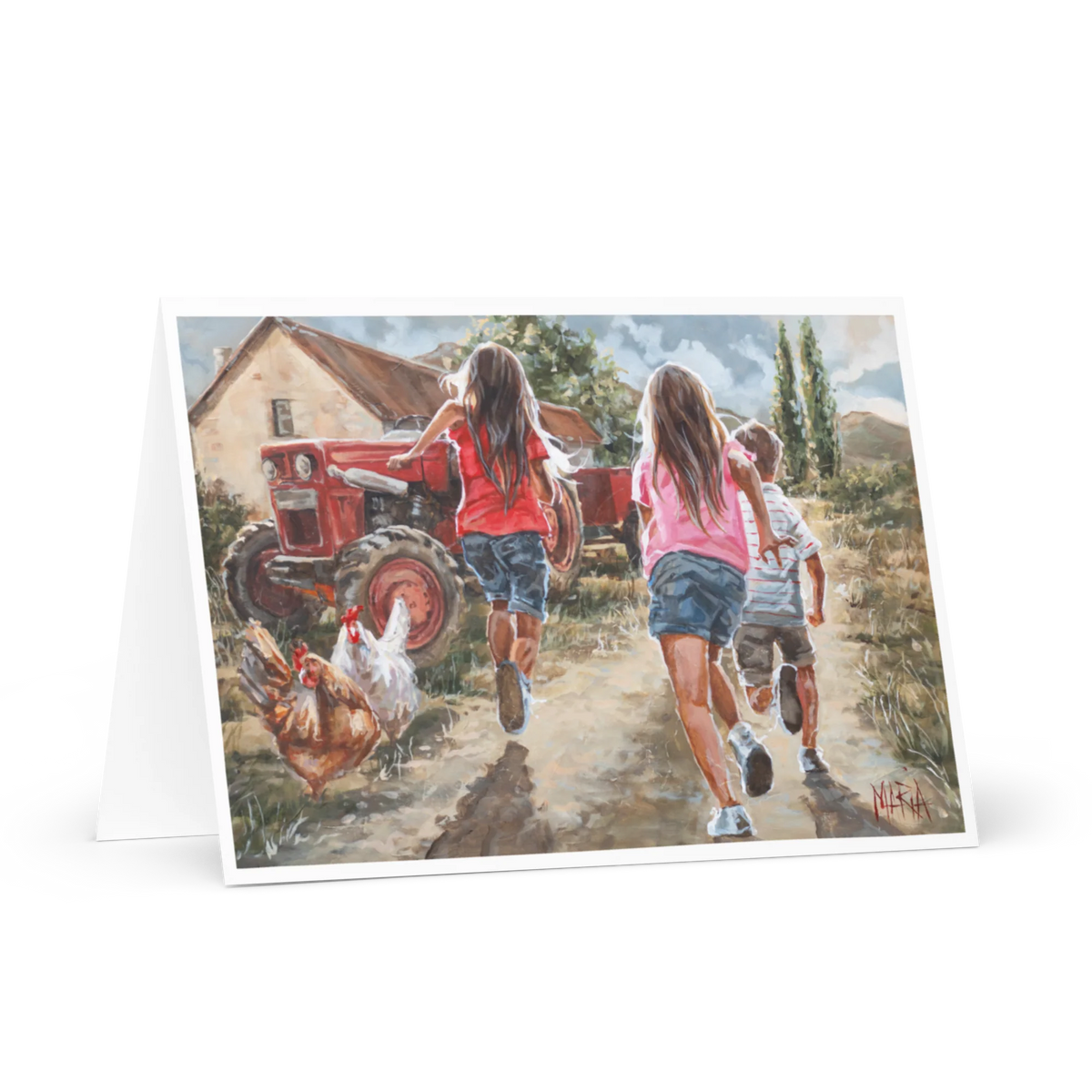 Runnning Home | Greeting Card