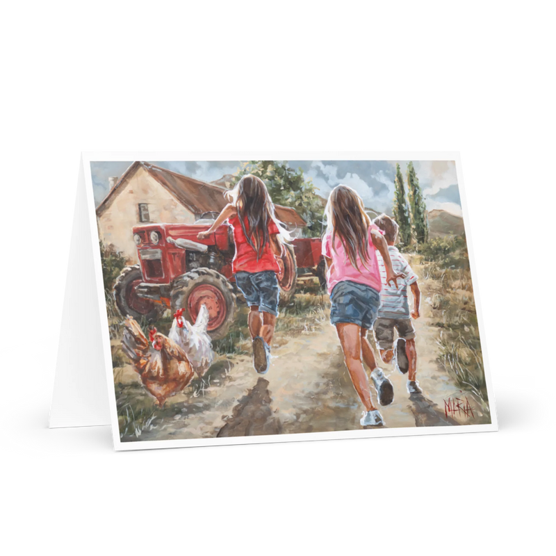 Runnning Home | Greeting Card