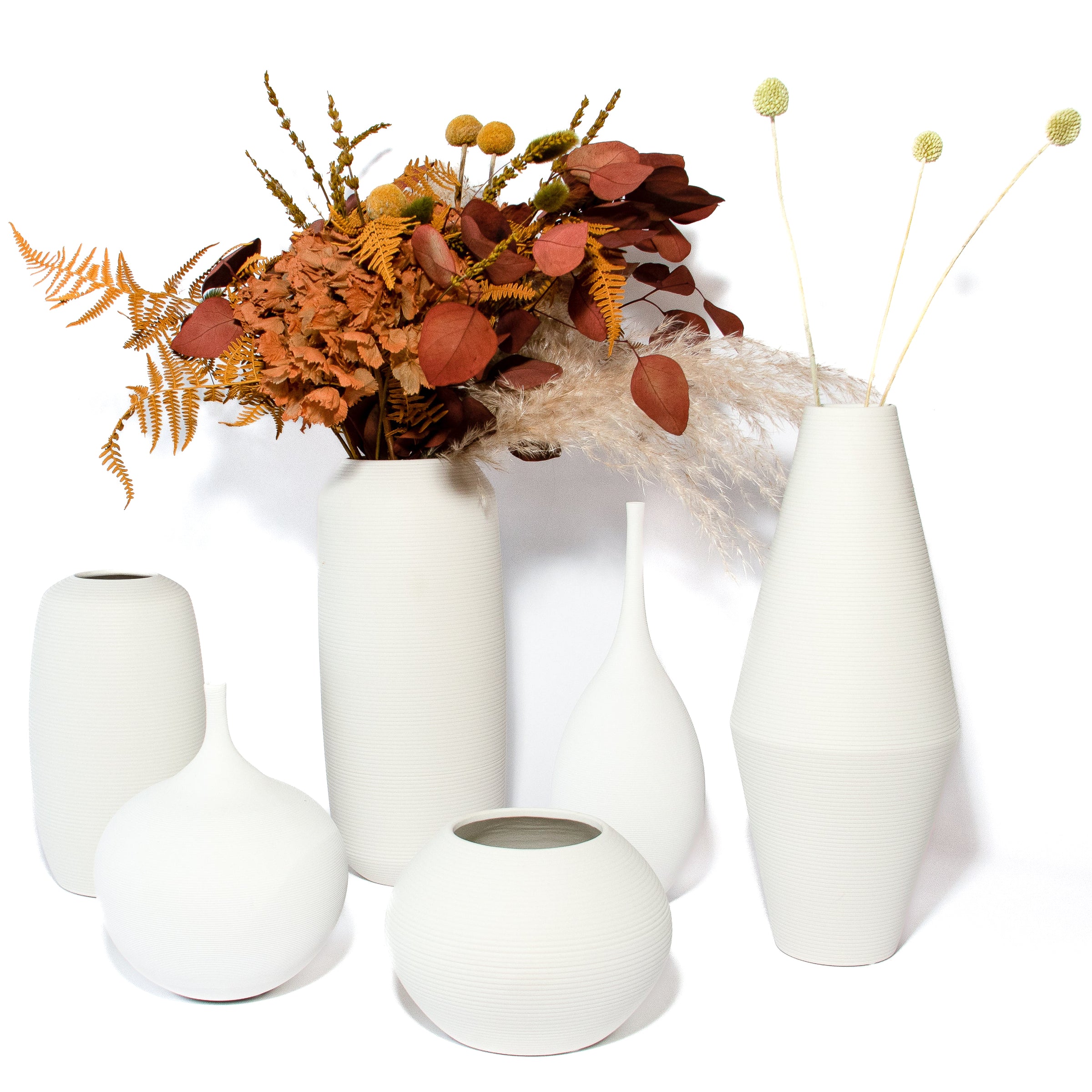 White Bowl Ceramic Vase
