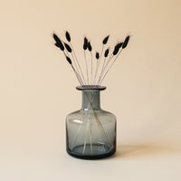 Smoky Smooth Glass Vase (12 cm)