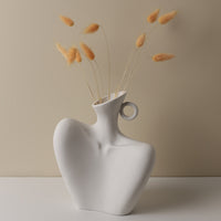 Lady Di Ceramic Vase (Stone White)