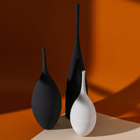 Medium Black Venice Ceramic Vase