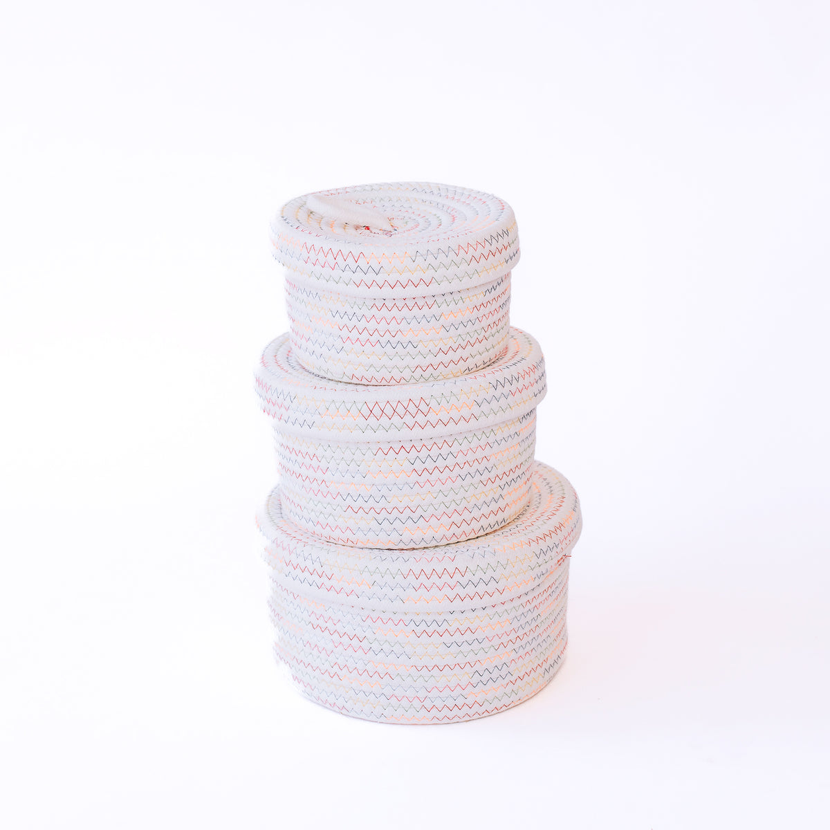 Rainbow Basket with Lid (Medium)(21cm x 13cm)