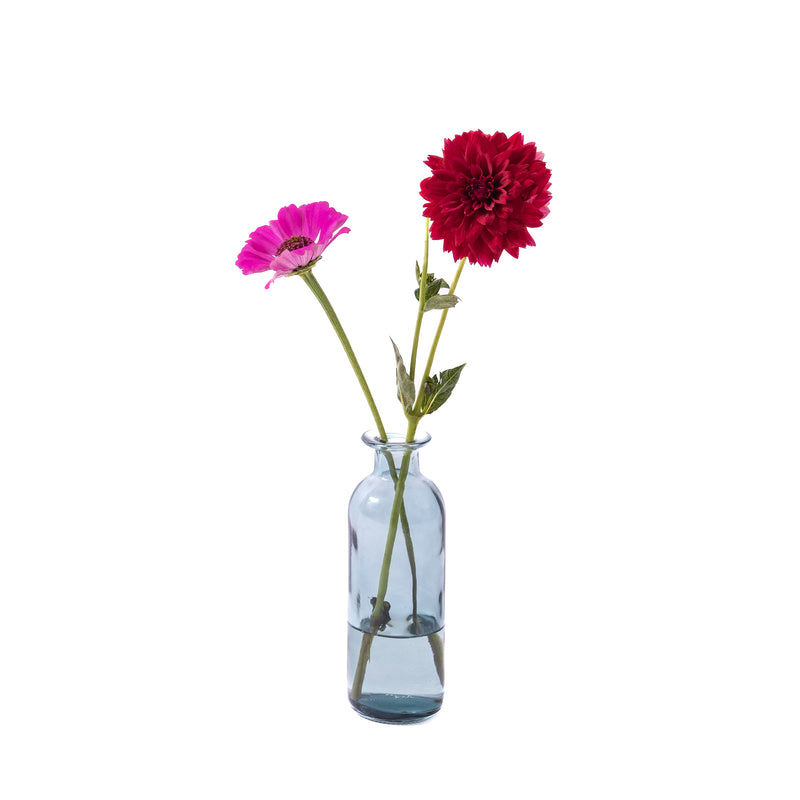 Teal Smooth Glass Vase