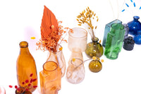 Autumn Art Deco Glass Vase (26cm x 14cm)