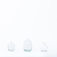 Belly Round Smooth Glass Vase (10cm)