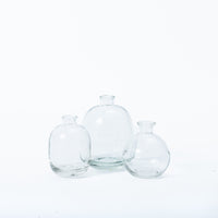 Belly Round Smooth Glass Vase (10cm)