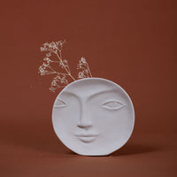 Moon Face Ceramic Vase