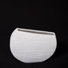 Moon White Sound Wave Ceramic Vase