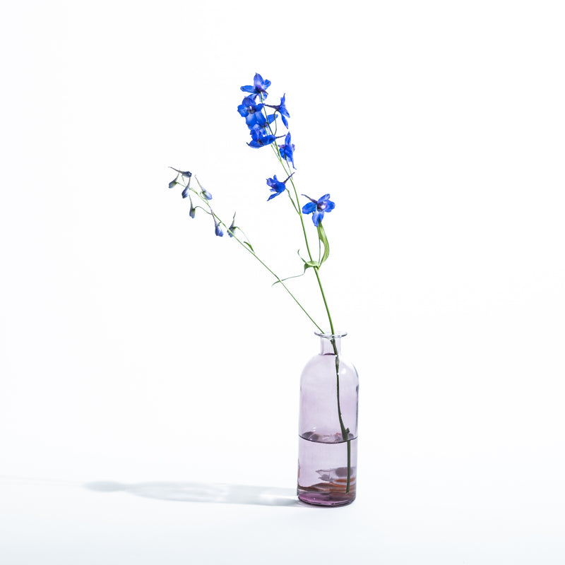 Tall Purple Glass Vase (20cm)